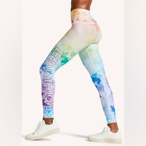 Peloton x WITH Pride Rainbow Gradient High-Rise Reversible Leggings NWT Sz M